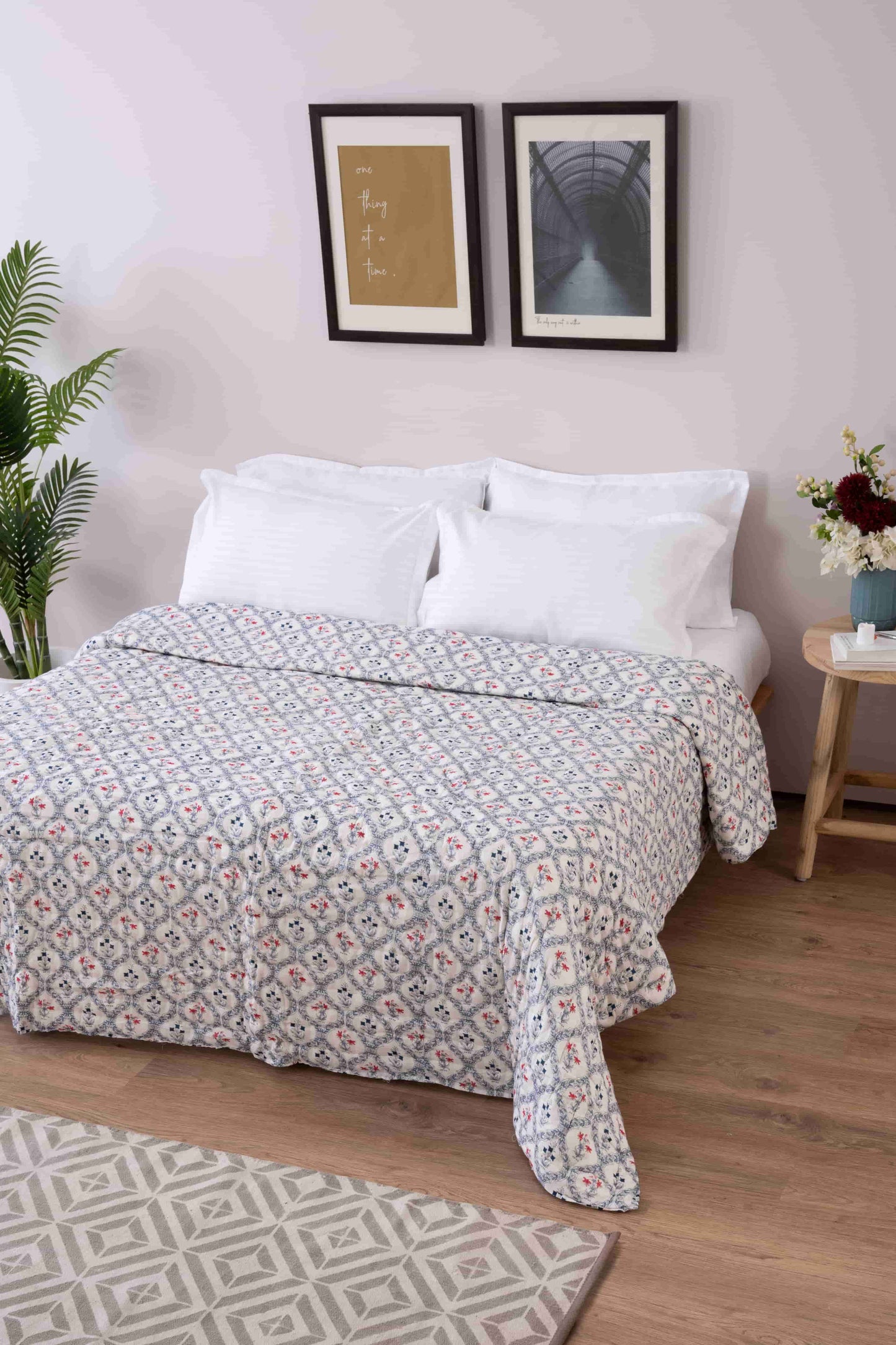 Blue jaipuri razai amazon,flipkart online india -lushfab