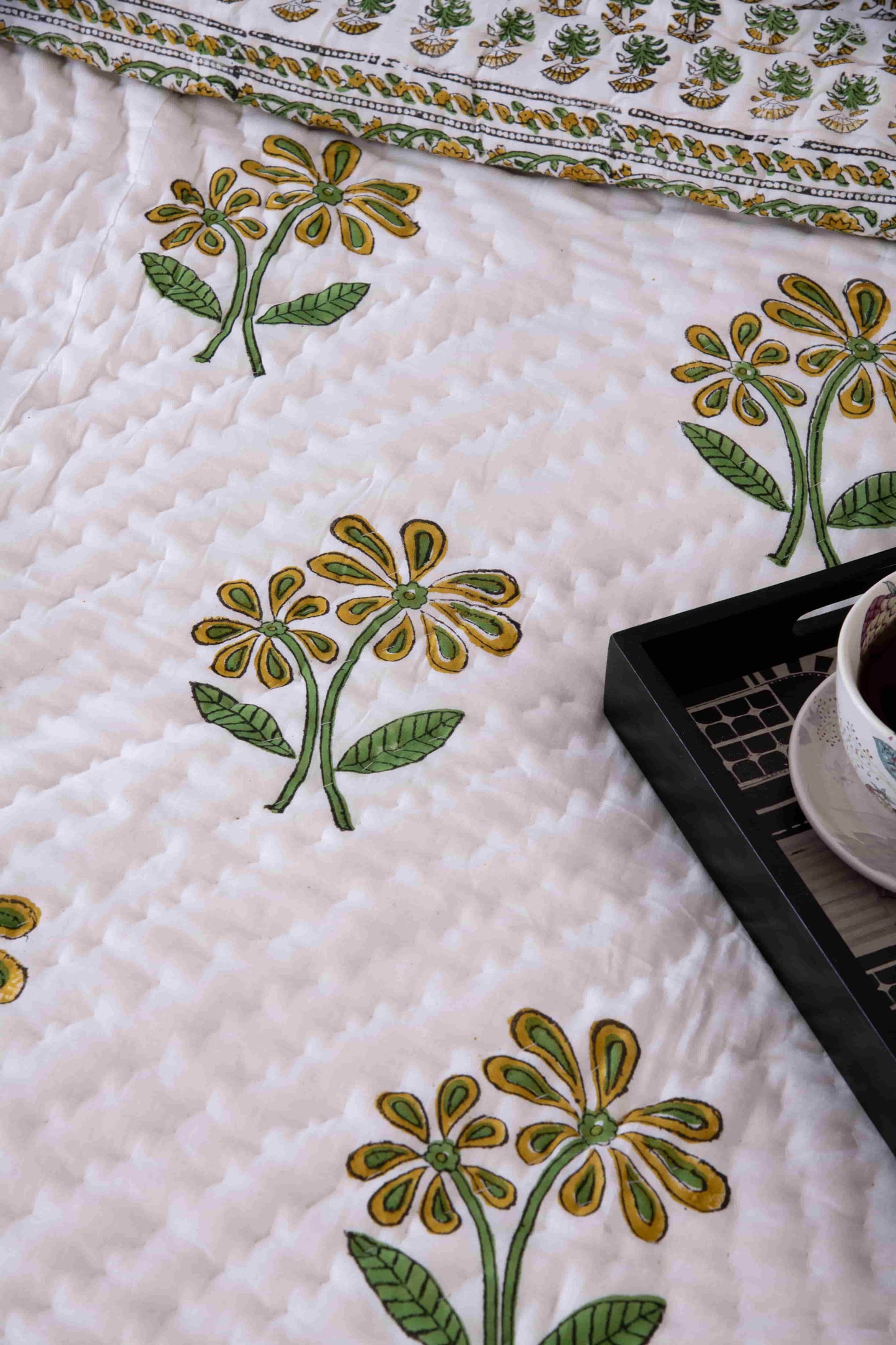pure cotton hand block printed jaipuri razai quilt online