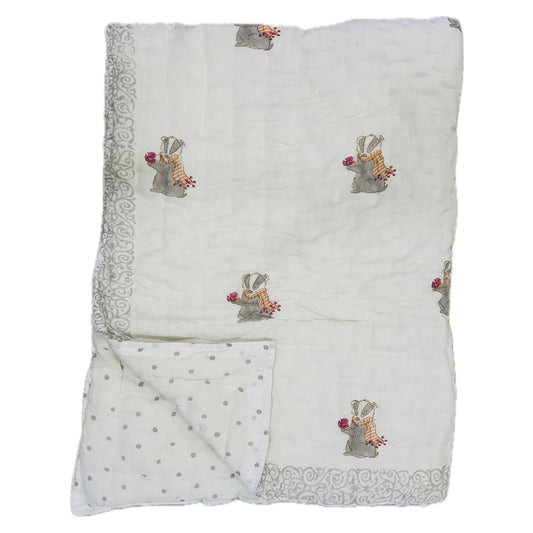 Squirrel Baby Cotton Quilt (45x60 inches)