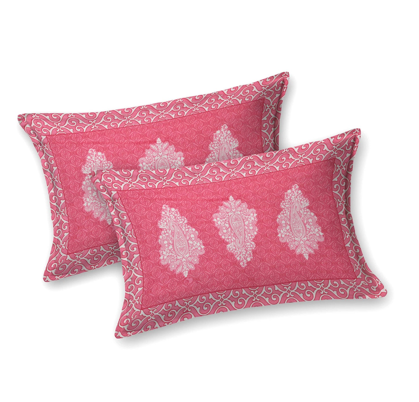 Floral Booti Jaipuri Cotton Bedsheet Double Bed (90x108 inch)