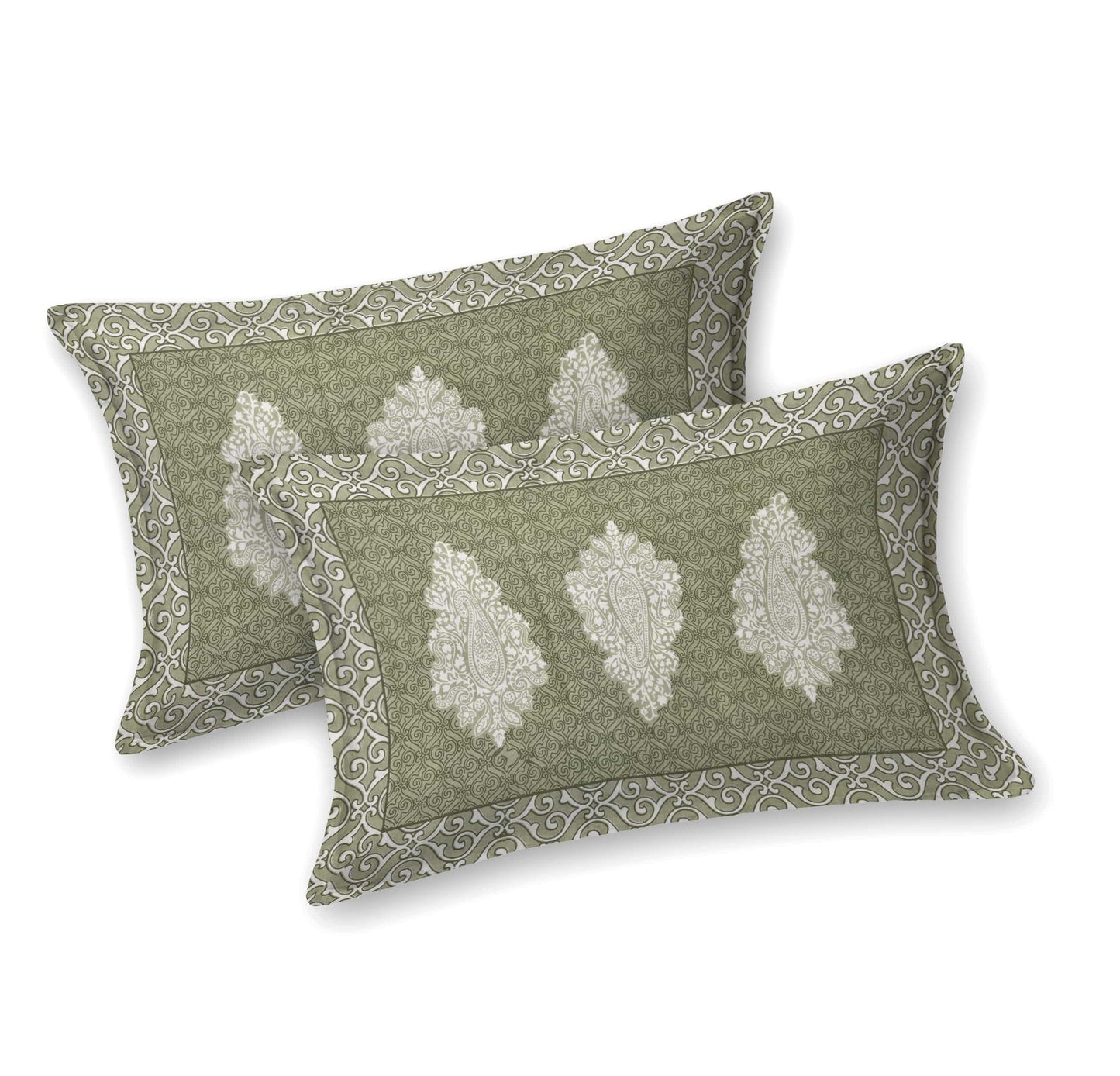 Floral Booti Jaipuri Cotton Bedsheet Double Bed (90x108 inch)