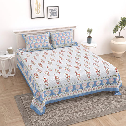 Royal Motif Jaipuri Bedsheet Double Bed (90x108 inch)