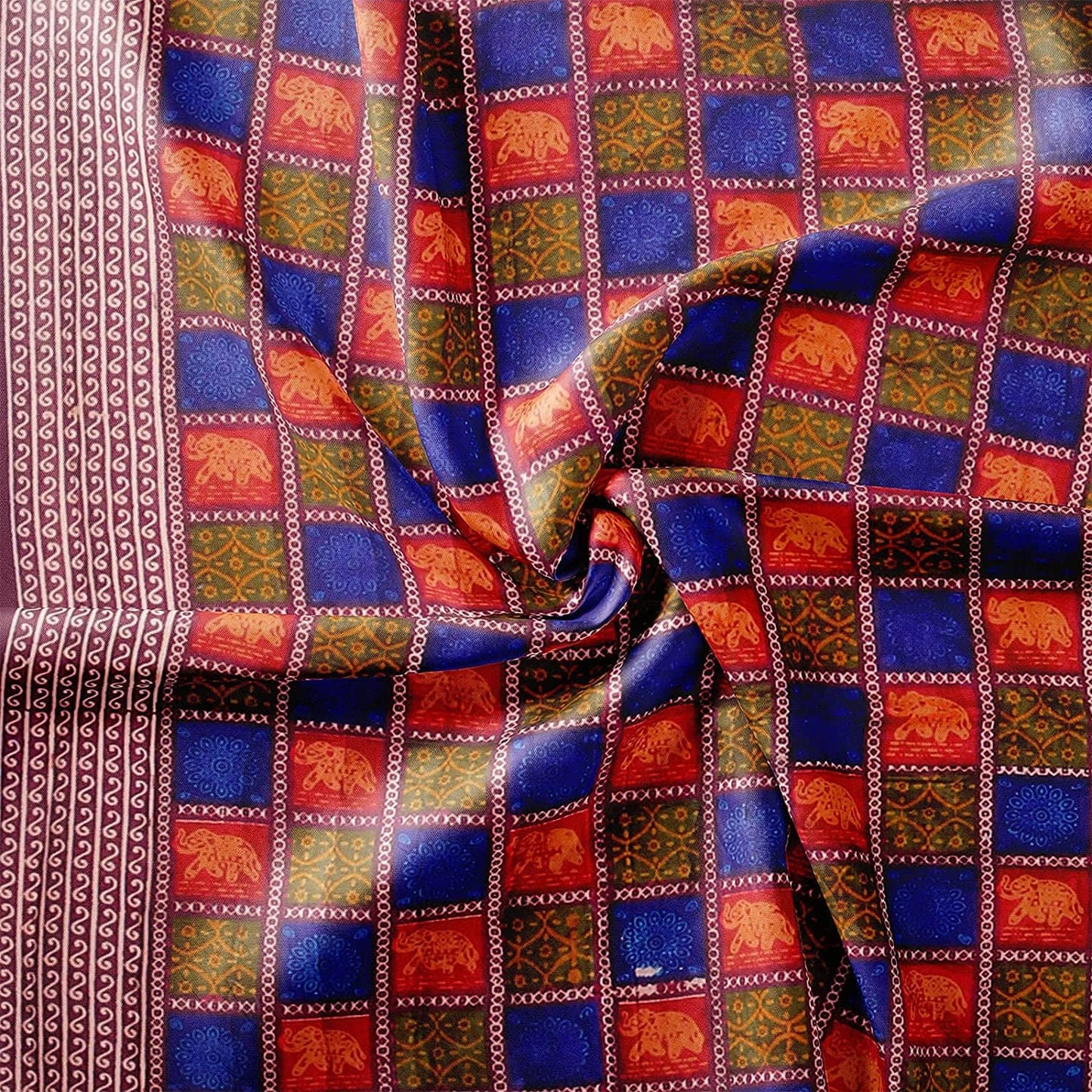 daboo print blue jaipuri cotton razai double bed