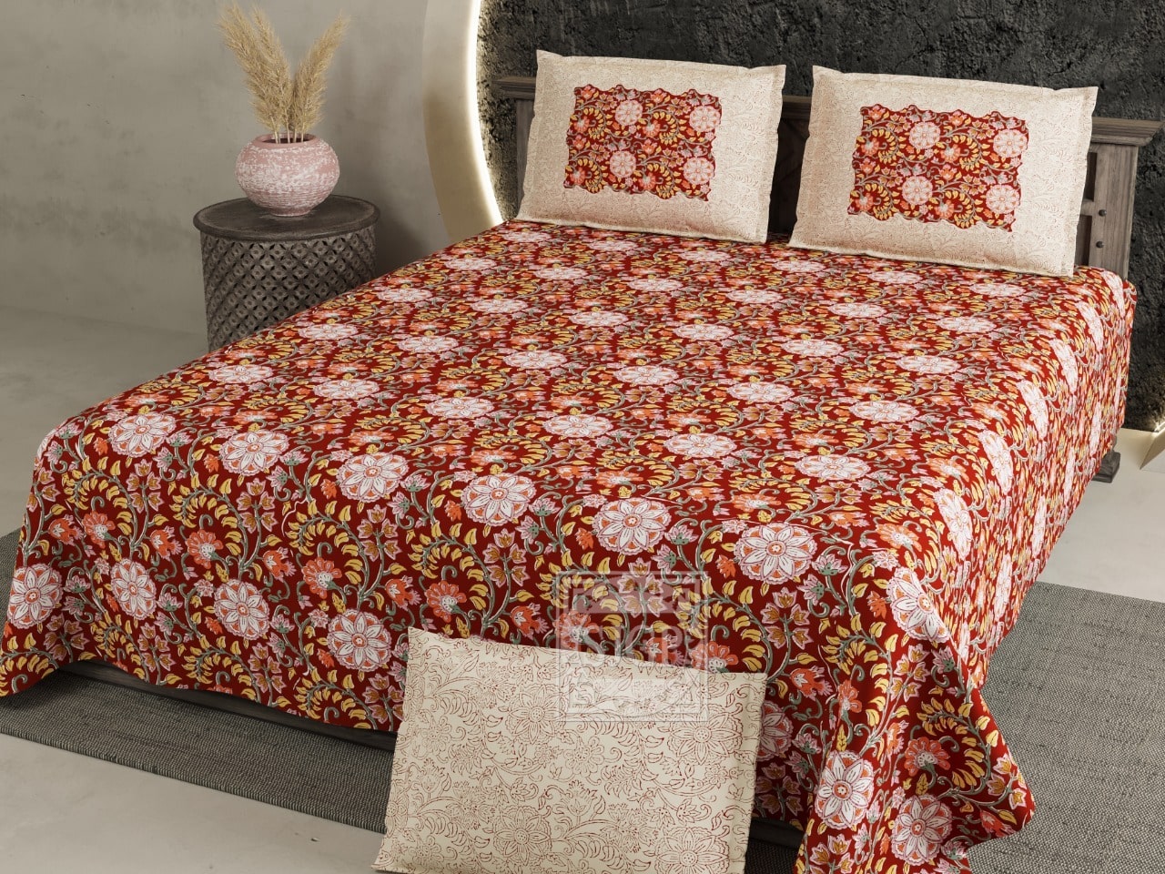 Pure_cotton_jaipuri_king_size_bed_sheet_