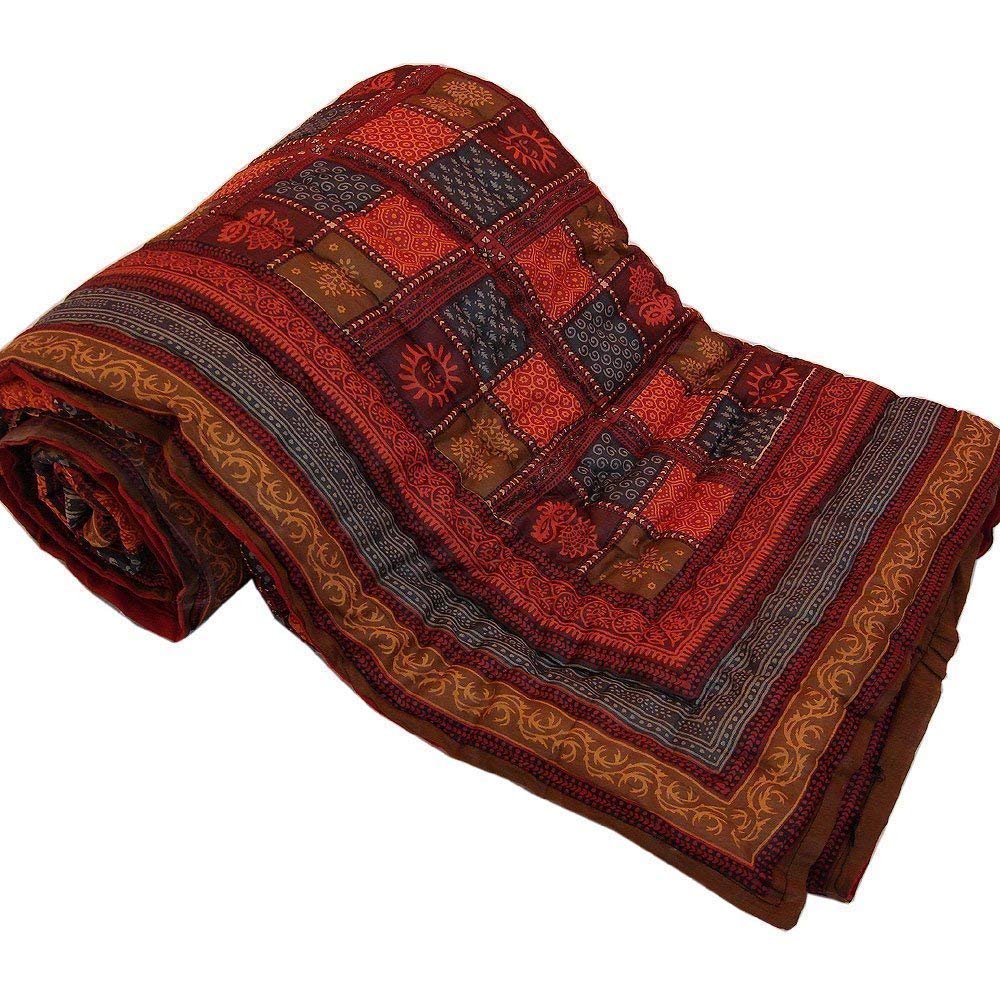 original washable jaipuri razai daboo print lushfab