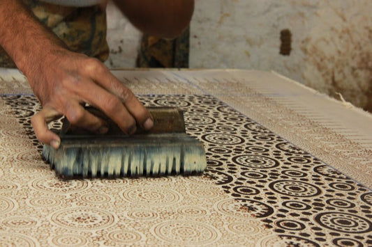 Block printing on fabric in India- process, art, histoty