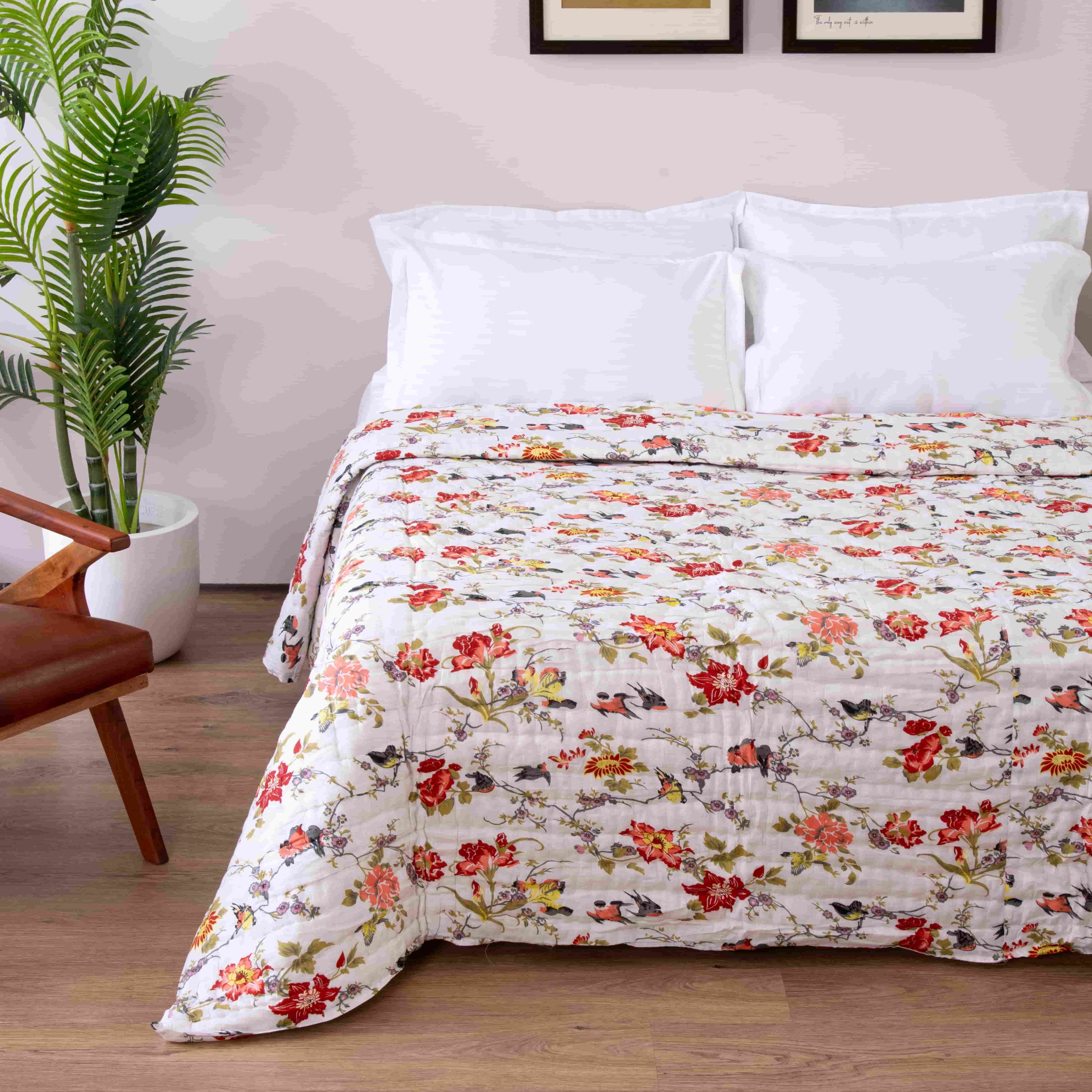 India's Best Cotton Jaipuri Razai & Quilt double and single bed online
