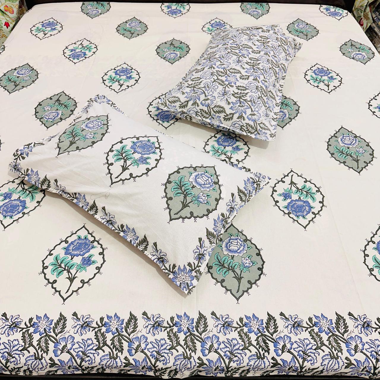 block_print_king_size_bedsheet_cotton_india