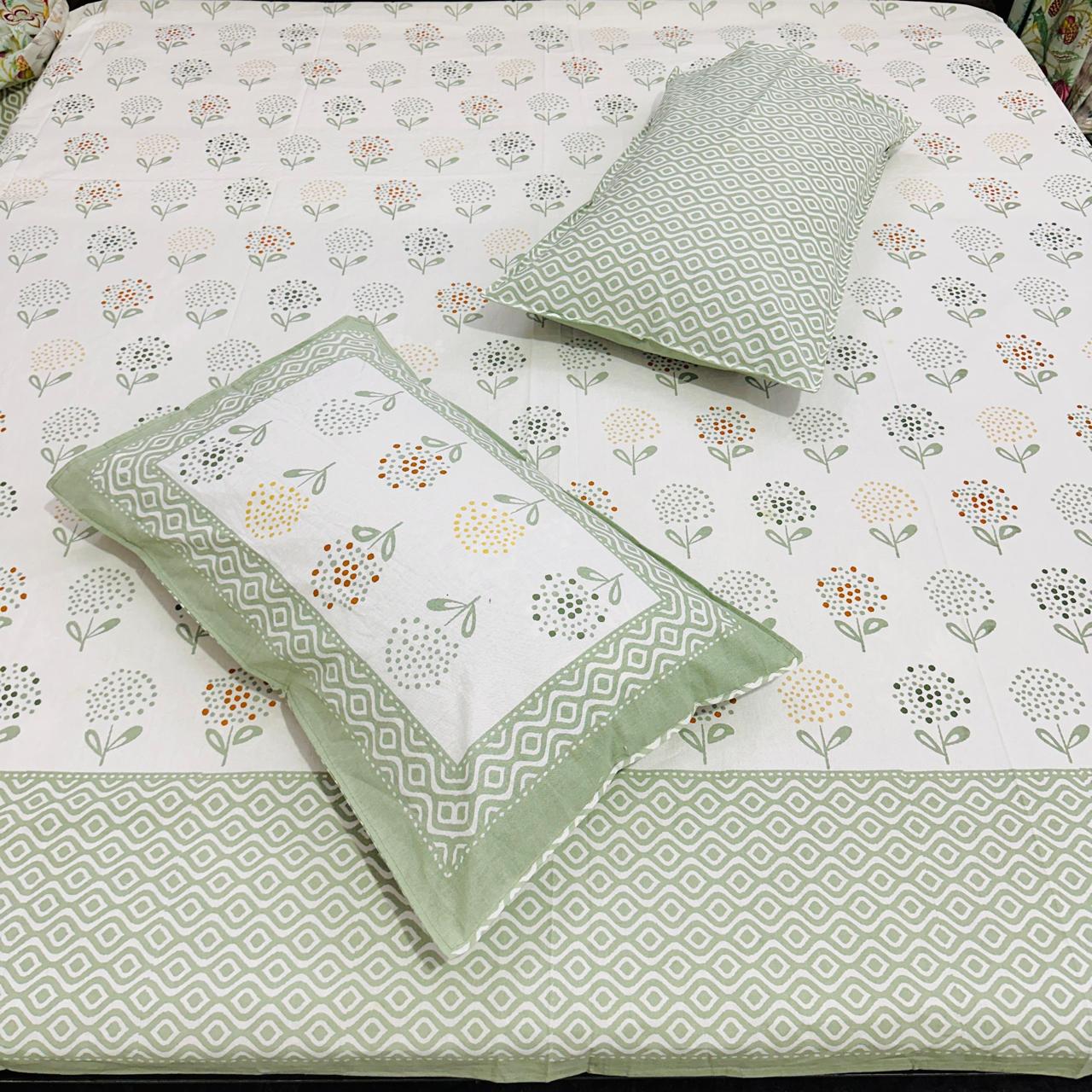 solid_block_print_king_size_bedsheet_jaipuri