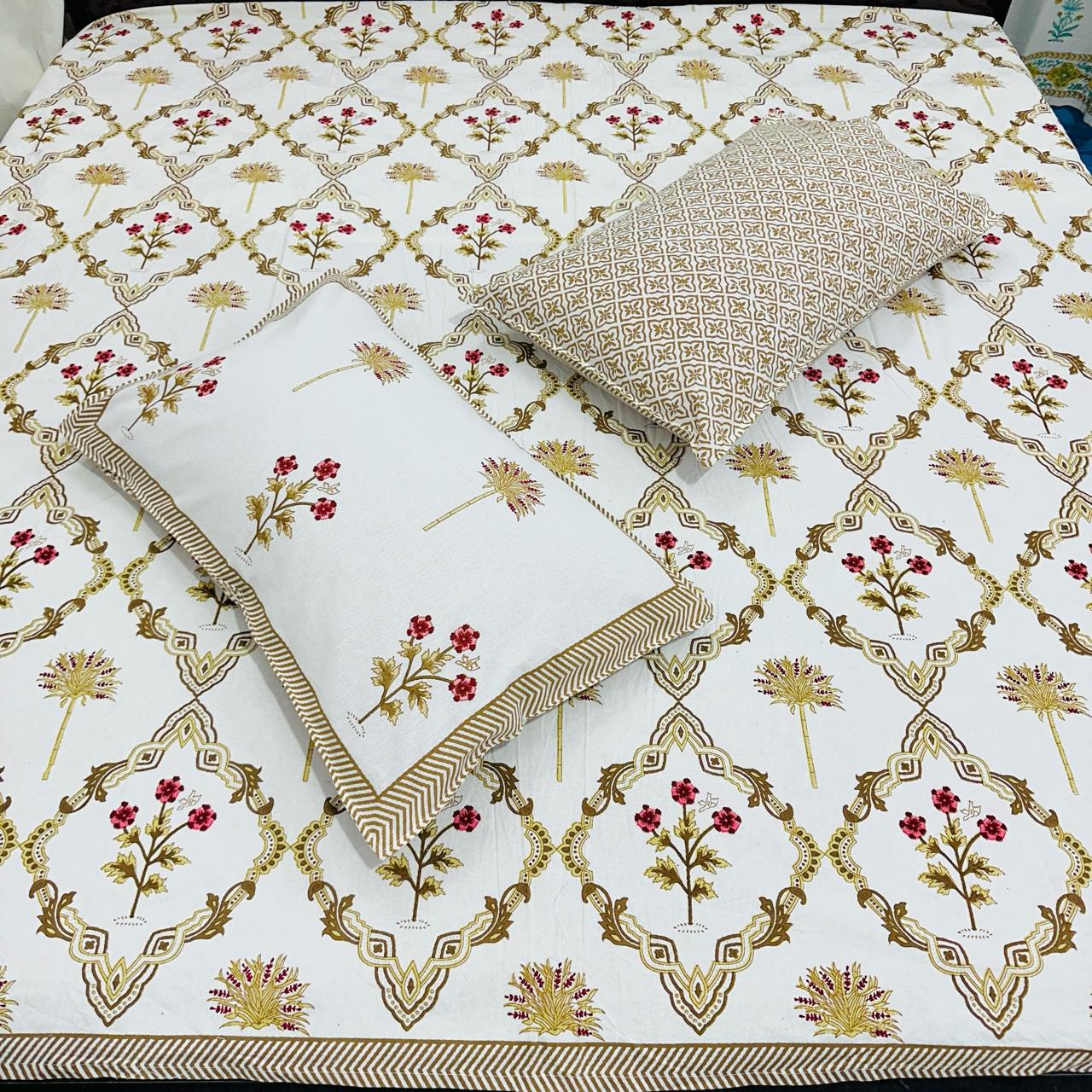 Classy Cotton King Size Bed Sheet (108x108) inch - Rosy