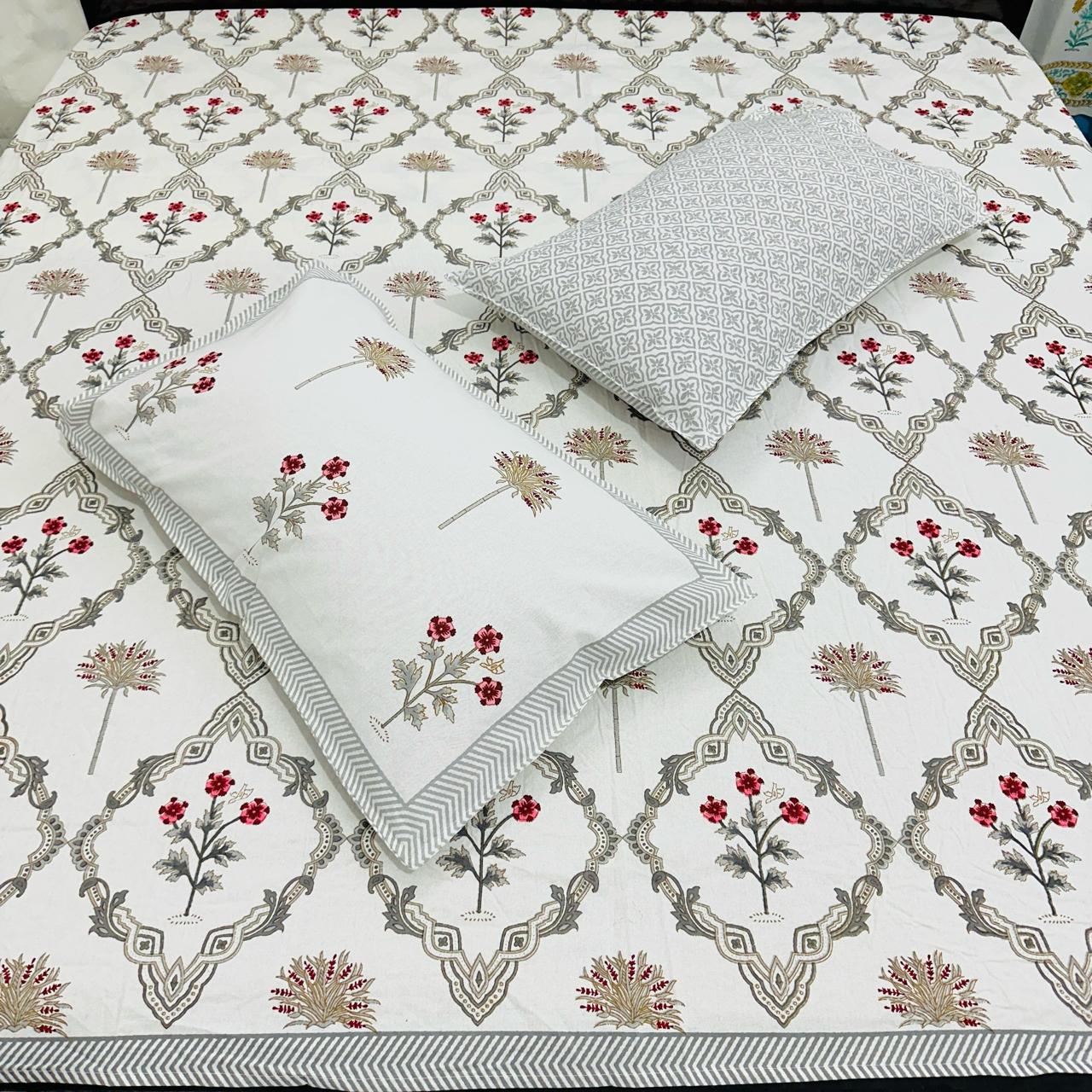 Classy Cotton King Size Bed Sheet (108x108) inch - Rosy