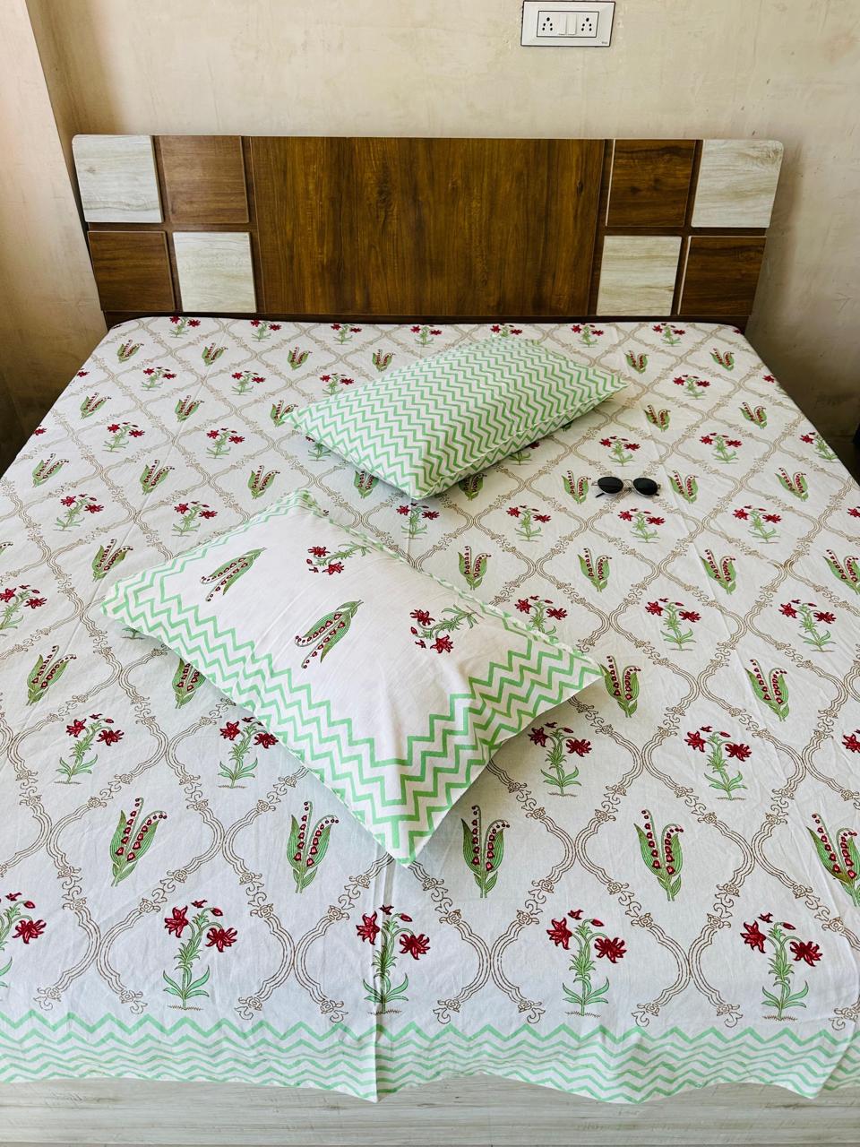 Lily Premium Bedsheet Double bed (100x108 inch)