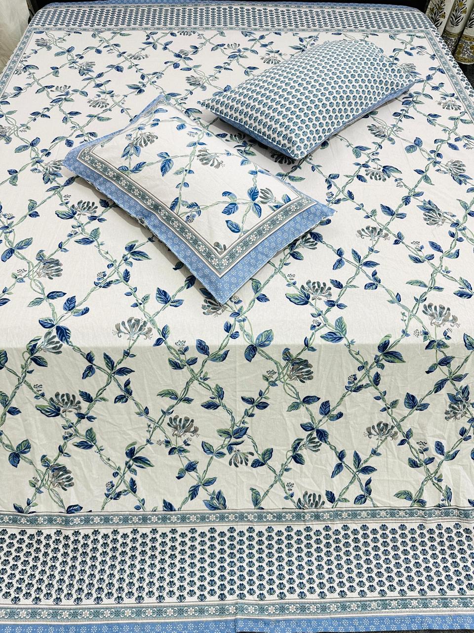 Floral Bales Premium Bedsheet Double bed (100x108 inch)