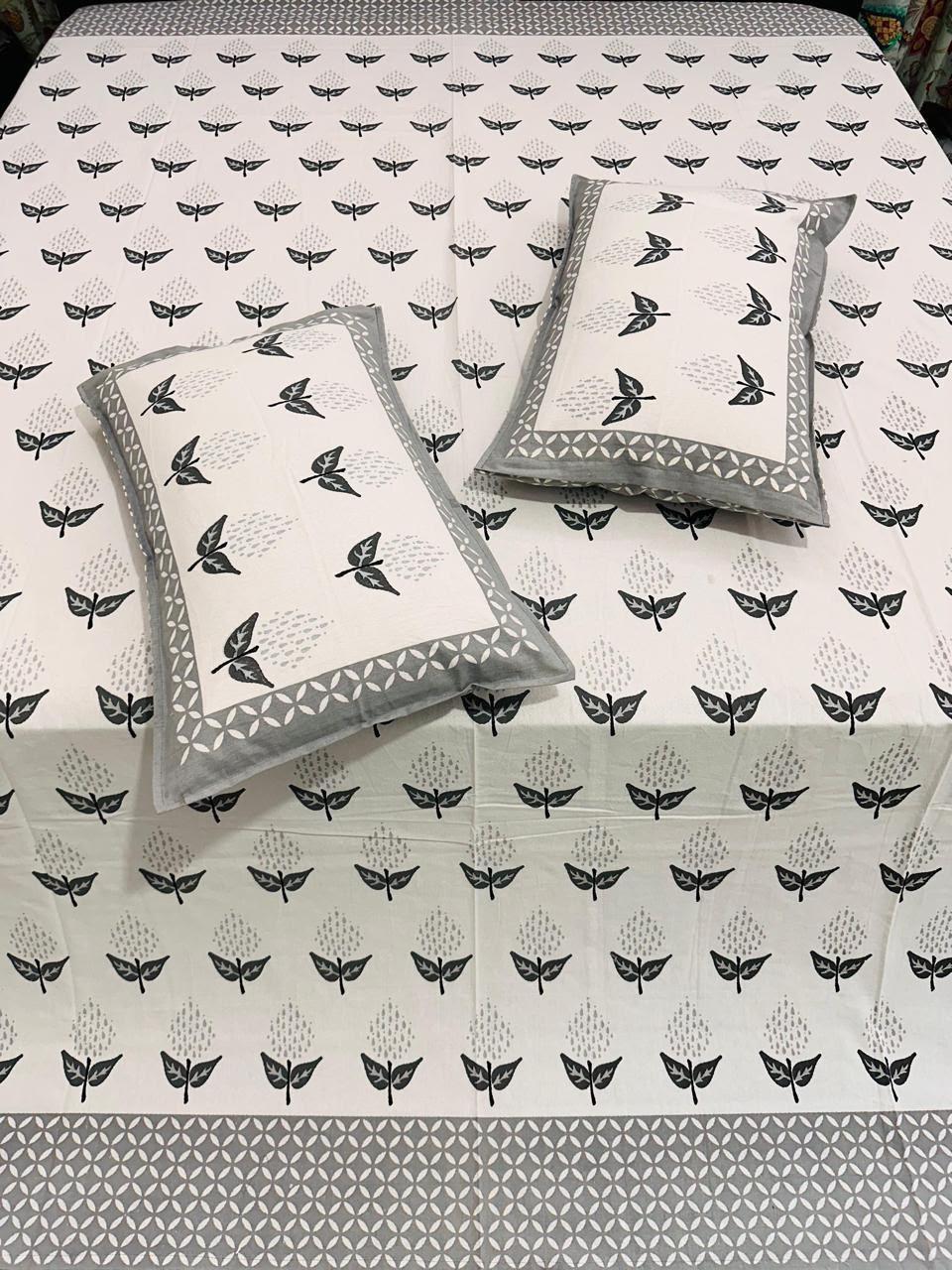Butterfly Premium Bedsheet Double bed (100x108 inch)