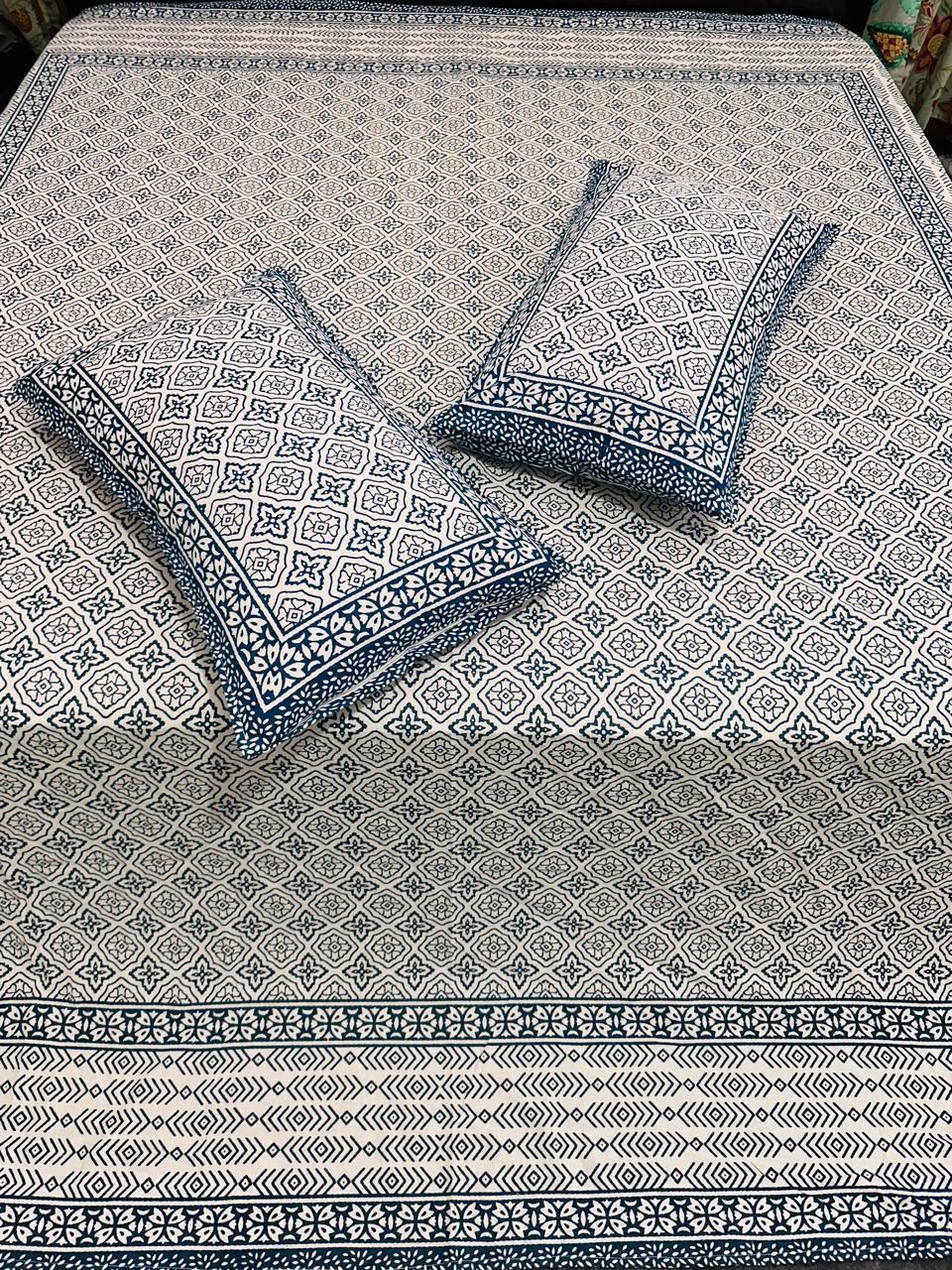 Ethinc Frames Premium Bedsheet Double bed (100x108 inch)