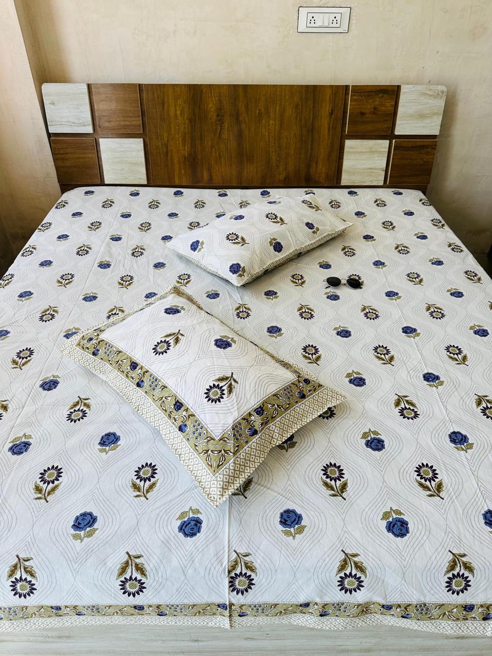 Sunflower Premium Bedsheet Double bed (100x108 inch)