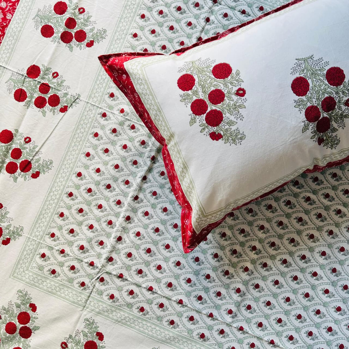 Floral Single Bed Bedsheet (60x90) inch