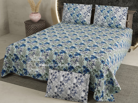 king_size_cotton_bed_sheet_floral_design