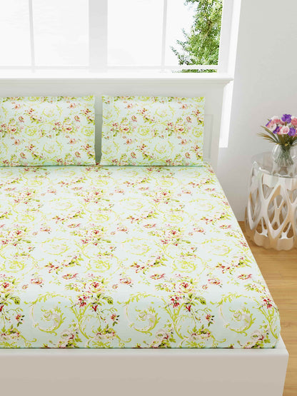 Classy Cotton King Size Bed Sheet (108x108) inch - Swirls